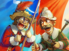 leikur Musketeers Gunpowder vs Steel