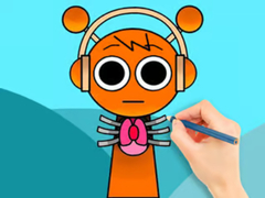 leikur Coloring Book: Sprunki Horror Oren