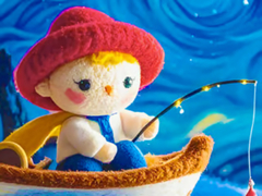 leikur Jigsaw Puzzle: Starry Night Fishing