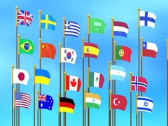 leikur Flag Puzzle Jam: Collect Flags