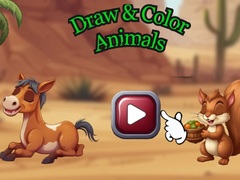 leikur Draw & Color Animals