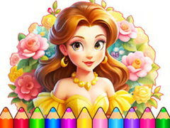 leikur Coloring Book: Flower Dress Up