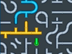 leikur Connect The Pipes Water Puzzle