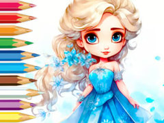 leikur Coloring Book: Frozen Princess