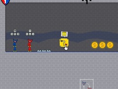 leikur Stickman Huggy Party Duo