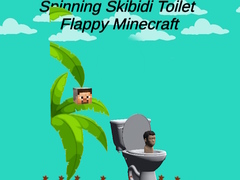 leikur Spinning Skibidi Toilet Flappy Minecraft