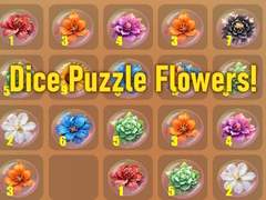 leikur Dice Puzzle Flowers!