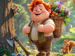 leikur Find The Differences: The Honest Woodcutter