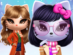 leikur Kitty Squad Winter Dress Up