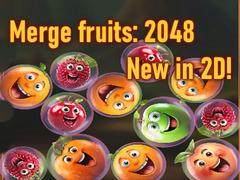 leikur Merge fruits: 2048 New in 2D!