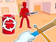 leikur Stickman Archer Shooting Arrows at Reds