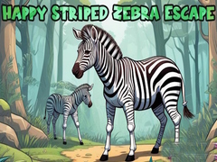 leikur Happy Striped Zebra Escape 
