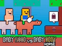 leikur Baby Noob vs Baby Obby Horse