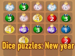 leikur Dice puzzles: New year