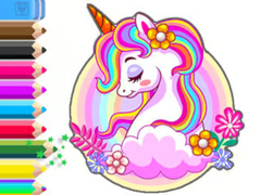 leikur Coloring Book: Unicorn Garden