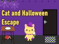 leikur Cat and Halloween Escape
