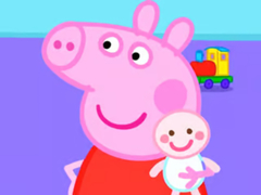 leikur Jigsaw Puzzle: Peppa Pig New Baby