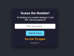 leikur Number Guessing
