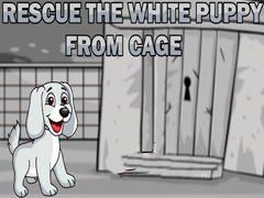 leikur Rescue the White Puppy from Cage