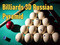 leikur Billiards 3D Russian Pyramid