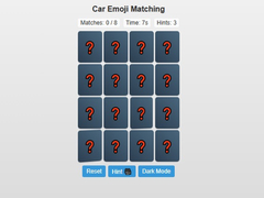 leikur Car Emoji Matching