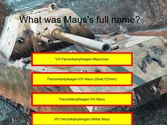 leikur Tank Quiz: Maus