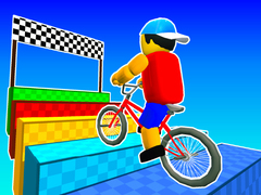 leikur Obby On a Bike