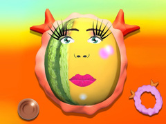 leikur Makeup Fruits
