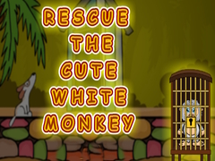leikur Rescue the Cute White Monkey