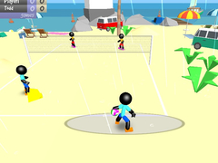 leikur Stickman Beach Volleyball