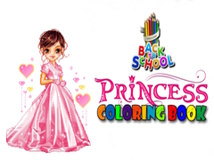 leikur Back To School Princess Coloring Book