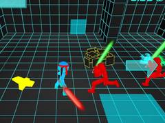 leikur Stickman Neon Sword Fighting