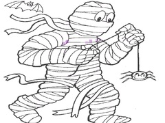 leikur Mummy Coloring Book
