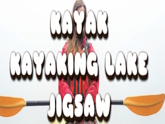 leikur Kayak Kayaking Lake Jigsaw