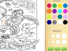 leikur Sea Animal Coloring Book