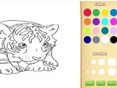 leikur Baby Tiger Coloring Book