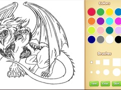 leikur Dragon Chimera Coloring Book
