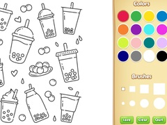 leikur Cute Boba Coloring Book for Kids