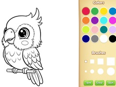 leikur Kawaii Animal Coloring Book