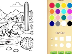 leikur Desert Animals Coloring Book for Kids