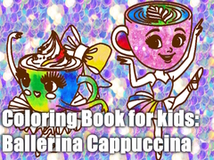 leikur Coloring Book for kids: Ballerina Cappuccina 