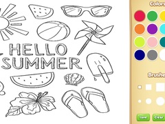 leikur Hello Summer Coloring Book for Kids