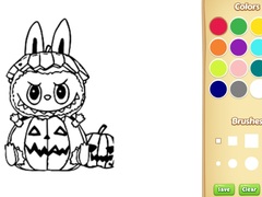leikur Halloween Labubu Coloring & Drawing Game