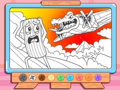 leikur Coloring Book: Bombardino Crocodilo