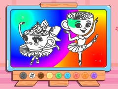 leikur Coloring Book: Ballerina Cappuccin