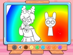 leikur Coloring Book: Pinki Sprunki Makeover