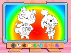 leikur Coloring Book: Animal Crossing