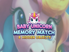 leikur Baby Unicorn Memory Match & Hidden Objects