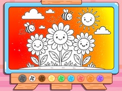 leikur Coloring Book: Happy Flower