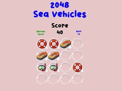 leikur 2048 Sea Vehicles